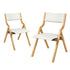 Levede 6x Dining Chairs Foldable PU Beige-2006732727960866817