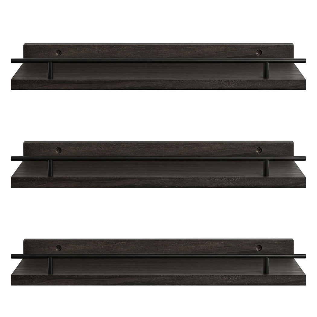 Levede Floating Wall Shelves  3 Pcs Wall Mounted Storage Display Rack Bedroom-2050059023952252929
