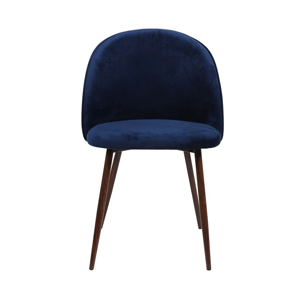 Levede 8x Dining Chairs Seat French Navy-2006732722332110849