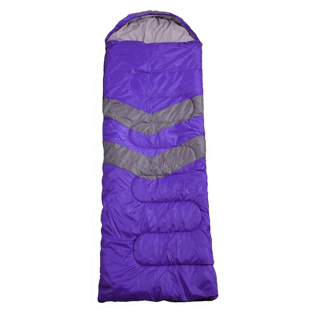 Mountview Single Sleeping Bag Bags Outdoor Purple-2029387242174287873