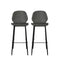 Levede 2x Bar Stool Barstools Counter Grey-1864183287451357185
