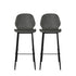 Levede 2x Bar Stool Barstools Counter Grey-1864183287451357185