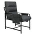 Levede Metal Framed Lounge Chair Linen in Dark Grey-1919278353454600193