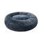 PaWz Pet Bed Cat Dog Donut Nest Calming XXXL Dark Grey XXX-Large-2029387265494618113