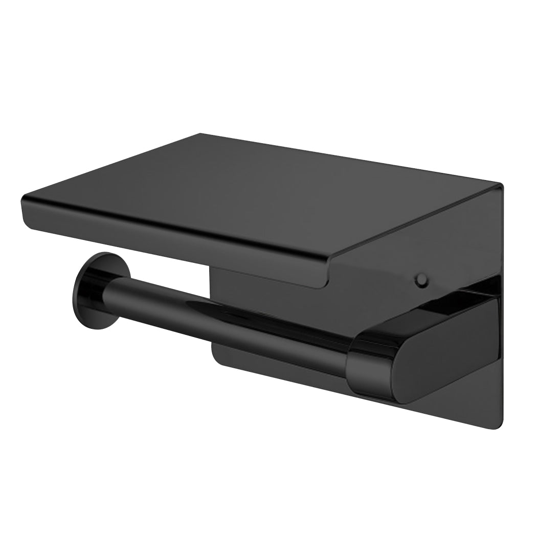 Toilet Paper Holder Roll Bath Tissue Black-1864184248810999809