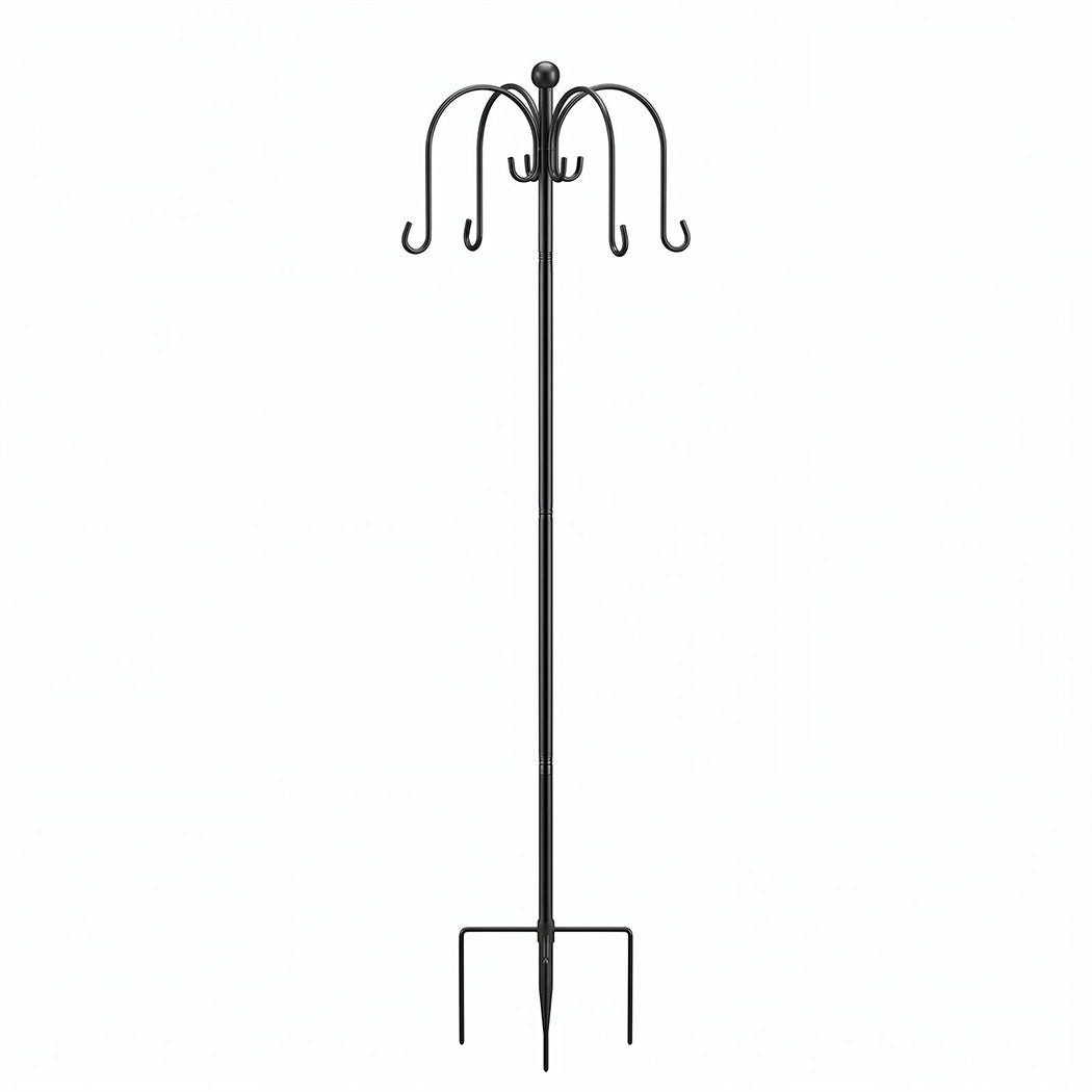 Toque Bird Feeder Station Hanging Stand Feeder 8 Hooks 4 Feeders Outdoor 224cm-2061251870957113345