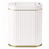 Toque Sensor Rubbish Bin Automatic Touchless 7L Butterfly Lid Bathroom White-2109799595943596034