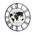 Yezi 60cm Large Wall Clock Roman Numeral Home Black-1894516794924863489