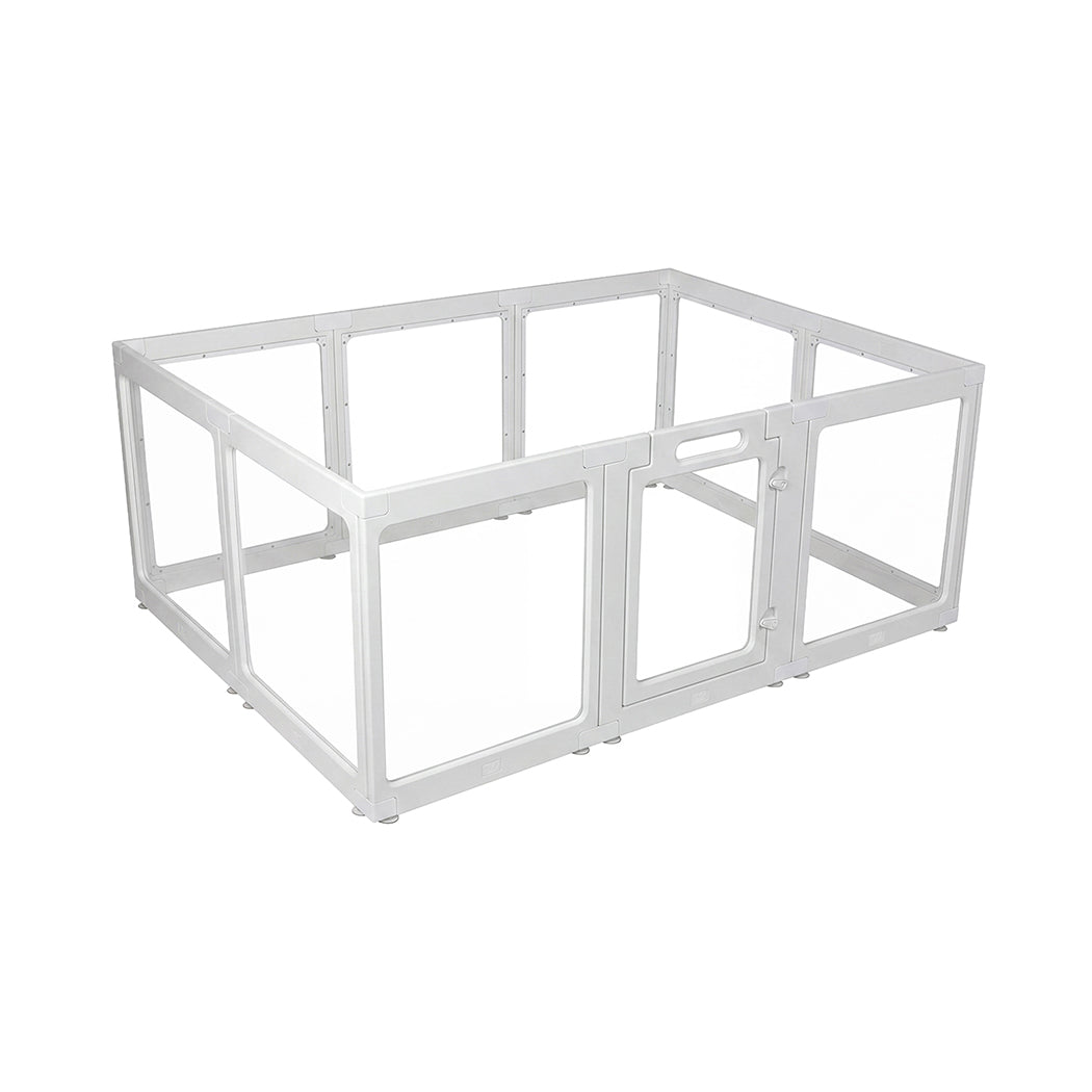 Pawz Dog Playpen 60cm Height Acrylic Clear Foldable DIY Dog Pen Indoor Use-2072893572922871809