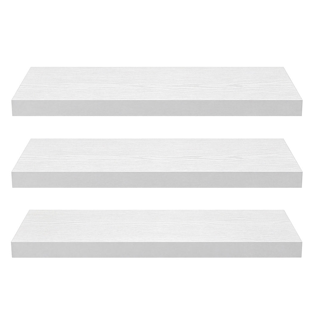 Levede Floating Wall Shelf 3 PCS DIY Wall Mounted Bookshelf Display Storage Rack-2050059023532822529
