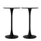 Levede 2x Round Bar Table Pub Tables Black-1864183286969012225