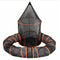 PaWz Cat Tunnel Enclosure Large Foldable Spacious Mesh for Indoor Outdoor Black-2109799598250463234