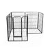 PaWz 8 Panel Pet Dog Playpen Puppy Exercise Black 2.5kg Mackerel & Lamb-1864183335102844929