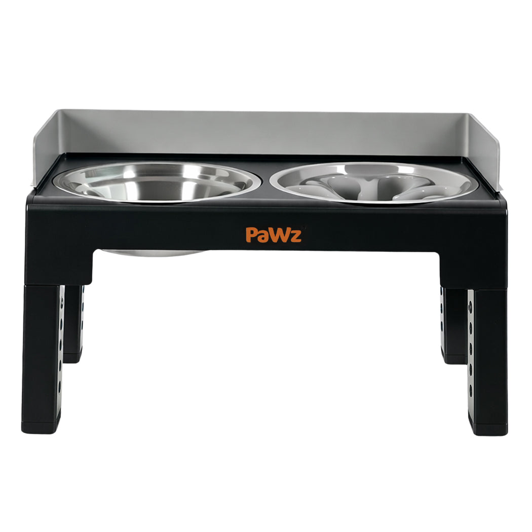 Pawz Elevated Dog Bowls Pet Feeder 6 Height Adjustable Raised Food Water Large-2050056767110516737