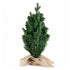 Santaco Christmas Tree 63cm Mini Xmas Tree 75 PVC Branches PVC Burlap Green-2100035037390049281