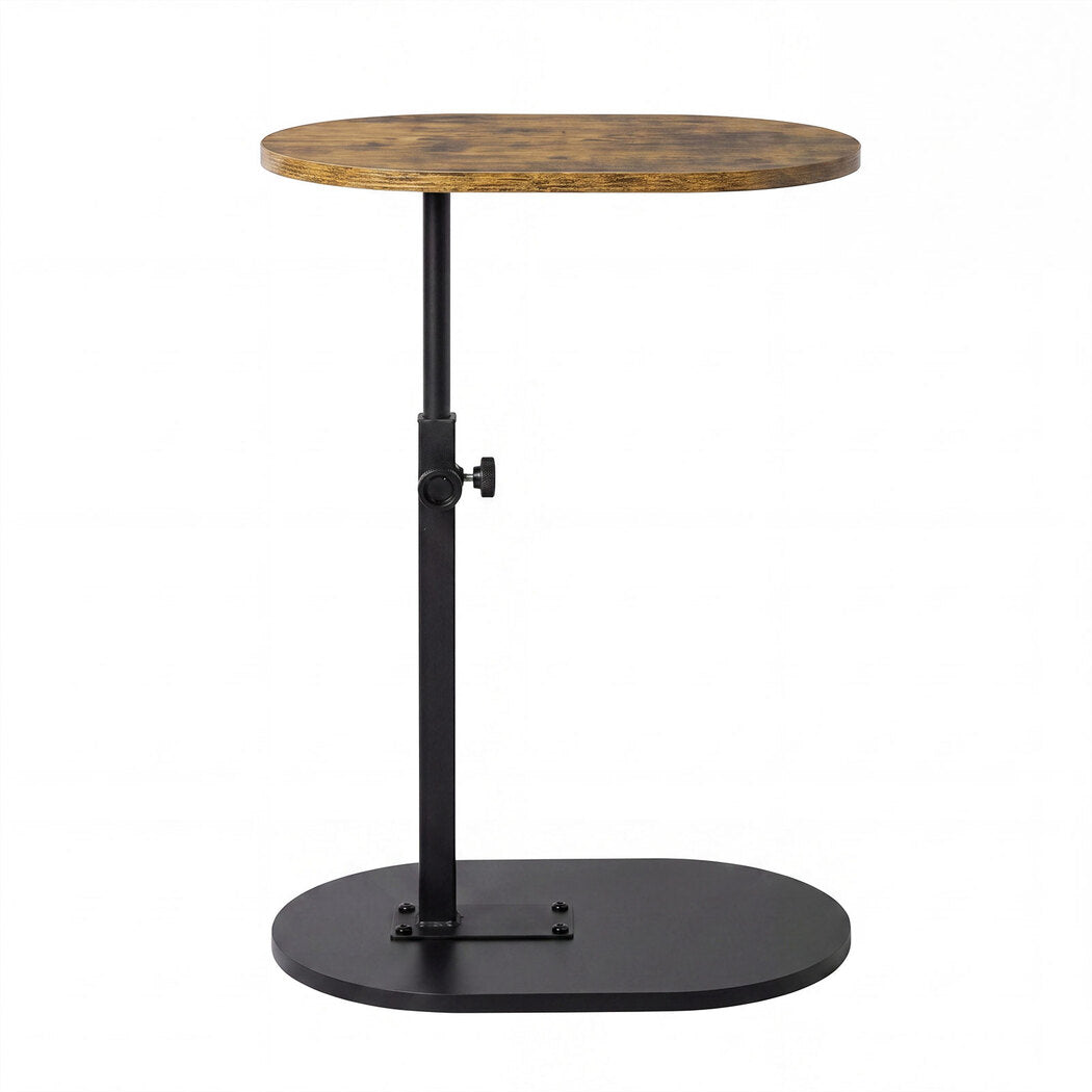 Levede C Shaped Side Table Adjustable Height 360° Rotating Laptop Sofa End Table-2072893557559136257