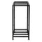 Levede Metal Plant Stand 76cm Tall 2 Tier Indoor Corner Shelf Black Display Rack-2072893560058941441