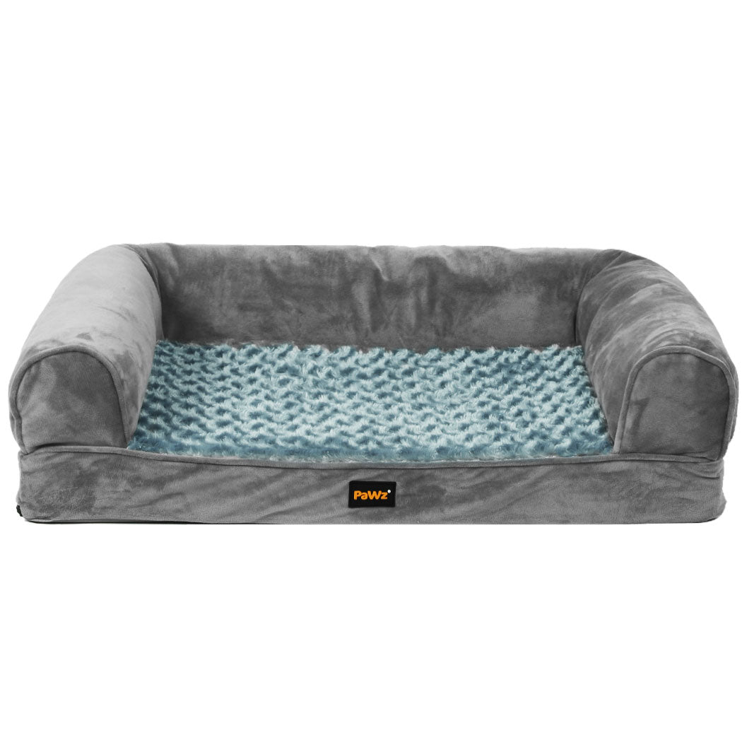 PaWz Pet Bed Sofa Dog Bedding Soft Warm L Grey Large-2065254552239738881