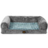 PaWz Pet Bed Sofa Dog Bedding Soft Warm L Grey Large-2065254552239738881