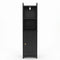 Levede Bathroom Cabinet Storage Slim Organiser Paper Holder Corner 78.5cm Black-2061251856520318977