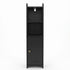 Levede Bathroom Cabinet Storage Slim Organiser Paper Holder Corner 78.5cm Black-2061251856520318977