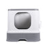 PaWz Cat Litter Box Fully Enclosed Kitty Grey-2018816755983585281