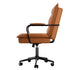 LEVEDE Ergonomic Office Chair Computer PU Brown-1910149778990305281