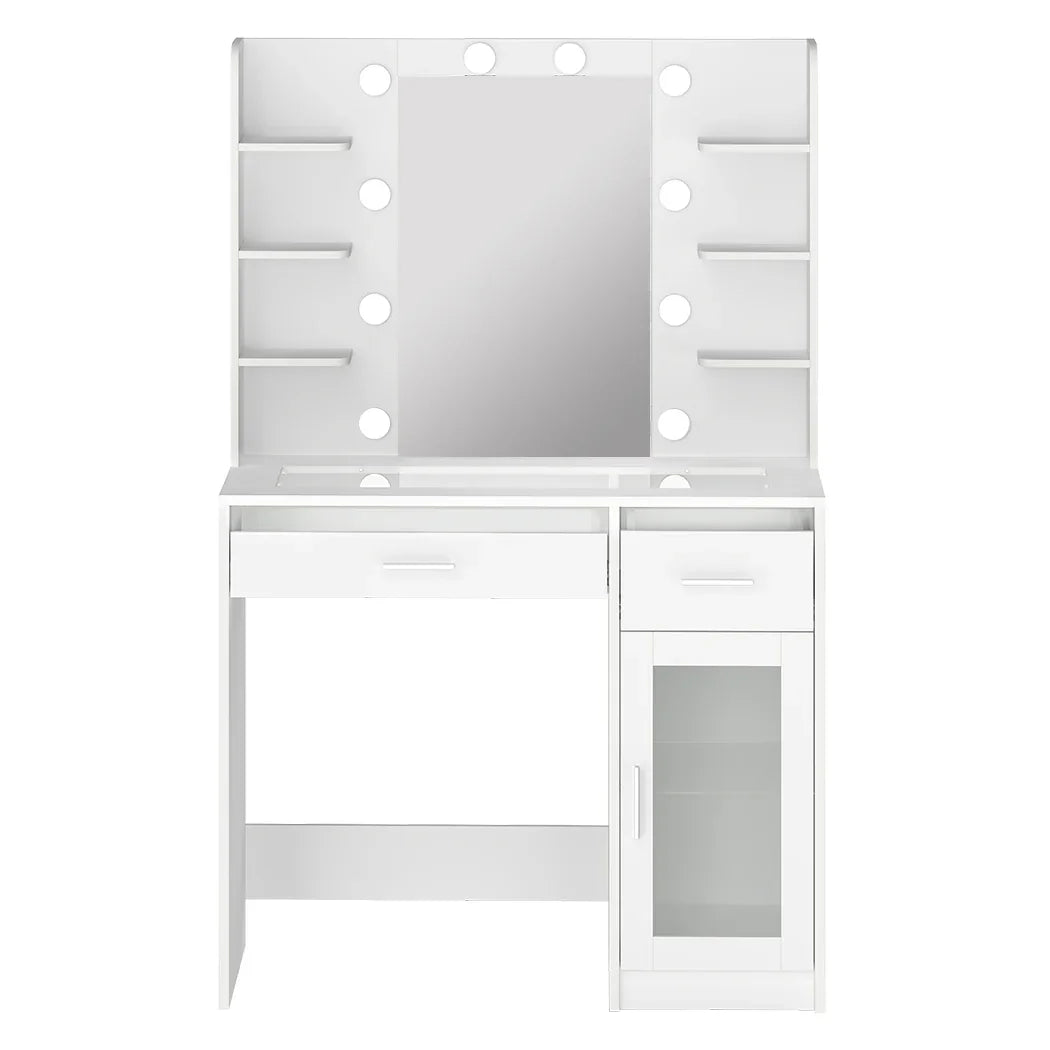 Levede Vanity Desk Makeup Mirror Storage Dressing Table-2050056809774977025