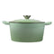 TOQUE 4L Enamel Dutch Oven Pot in Green Colour-2018816783506608129