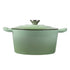 TOQUE 4L Enamel Dutch Oven Pot in Green Colour-2018816783506608129