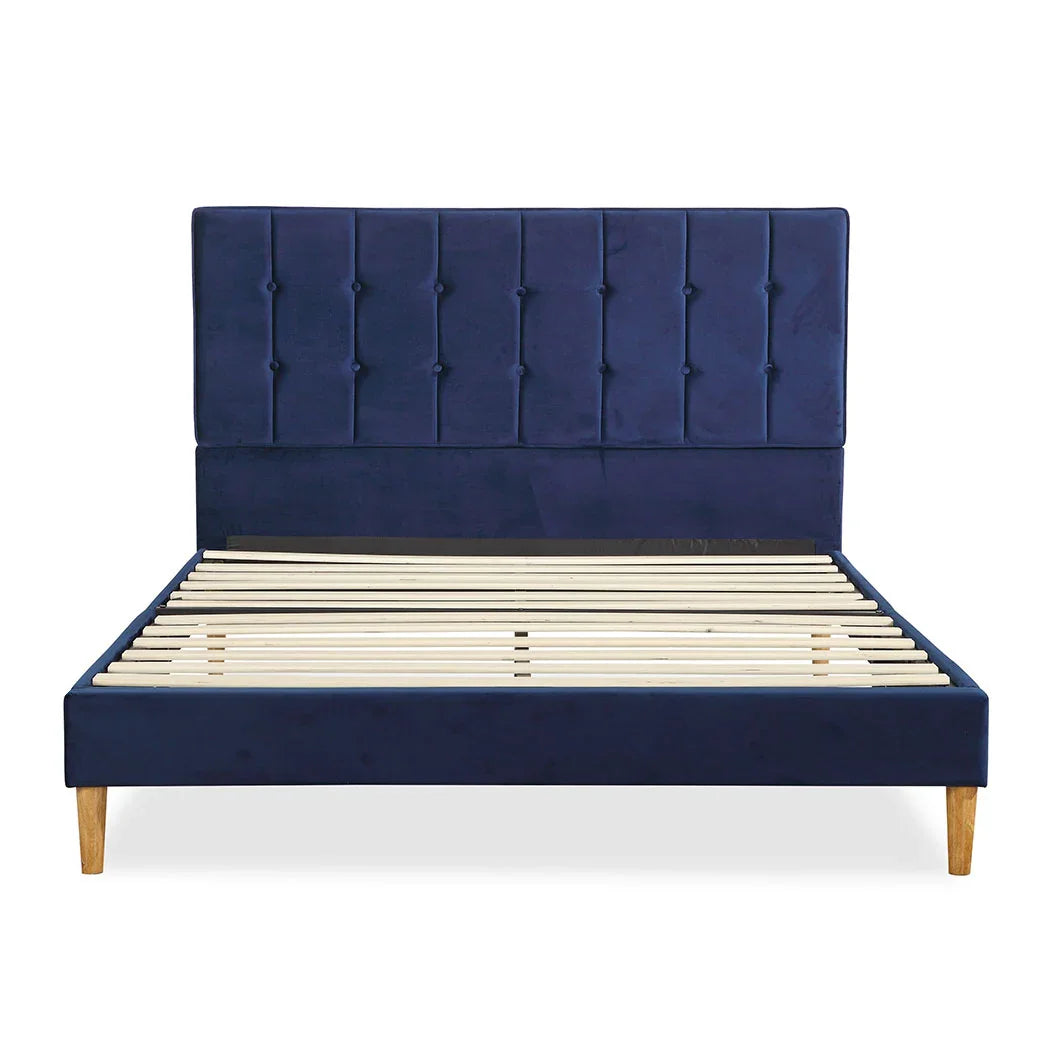 Levede Bed Frame Queen Size Mattress Blue-2006733223769542657