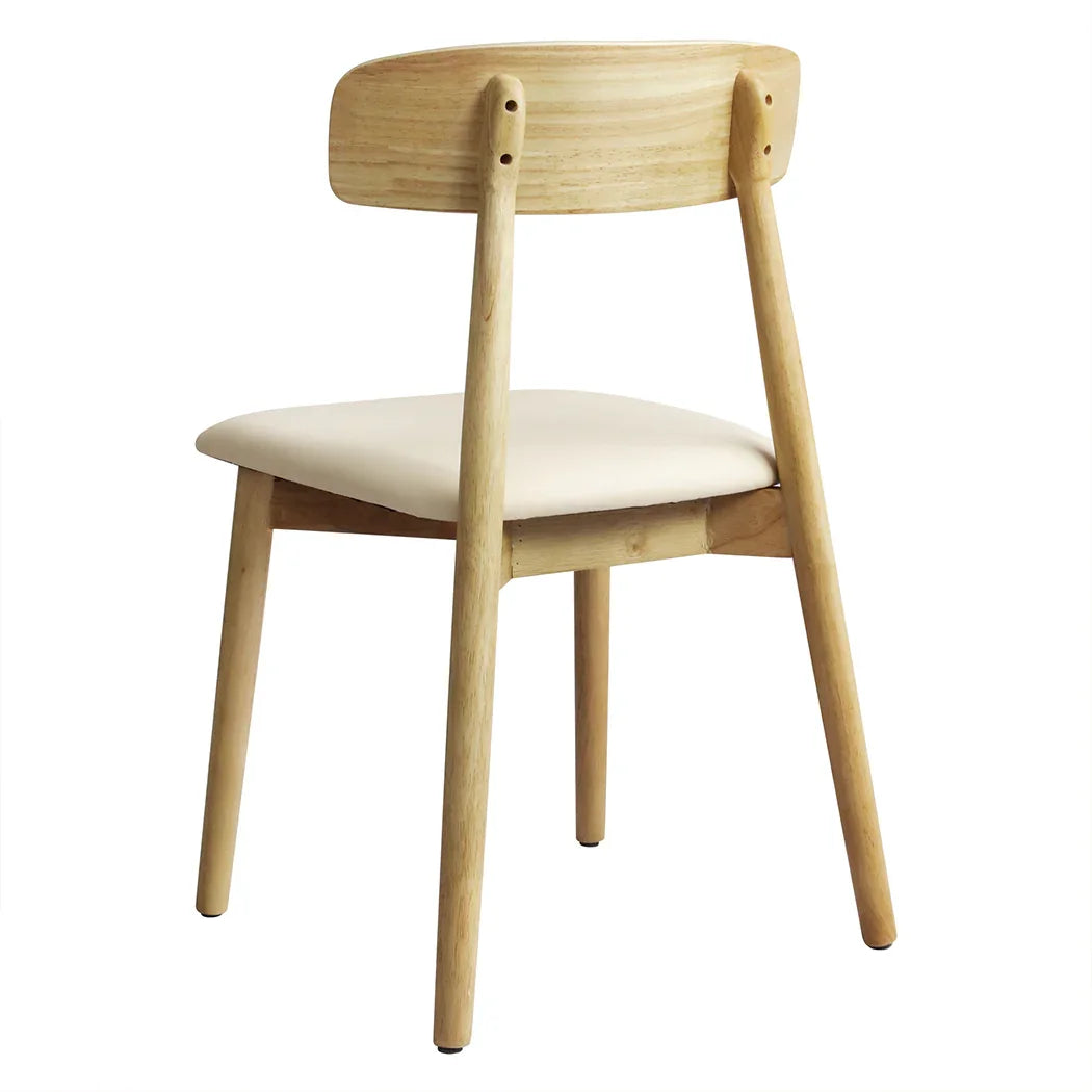 Levede 2x Dining Chairs Kitchen Chair Natural-2018816919242674177