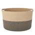 Levede Blanket Basket Large Cotton Rope Jute with Handles Foldable Home Yellow-2100035023964082177