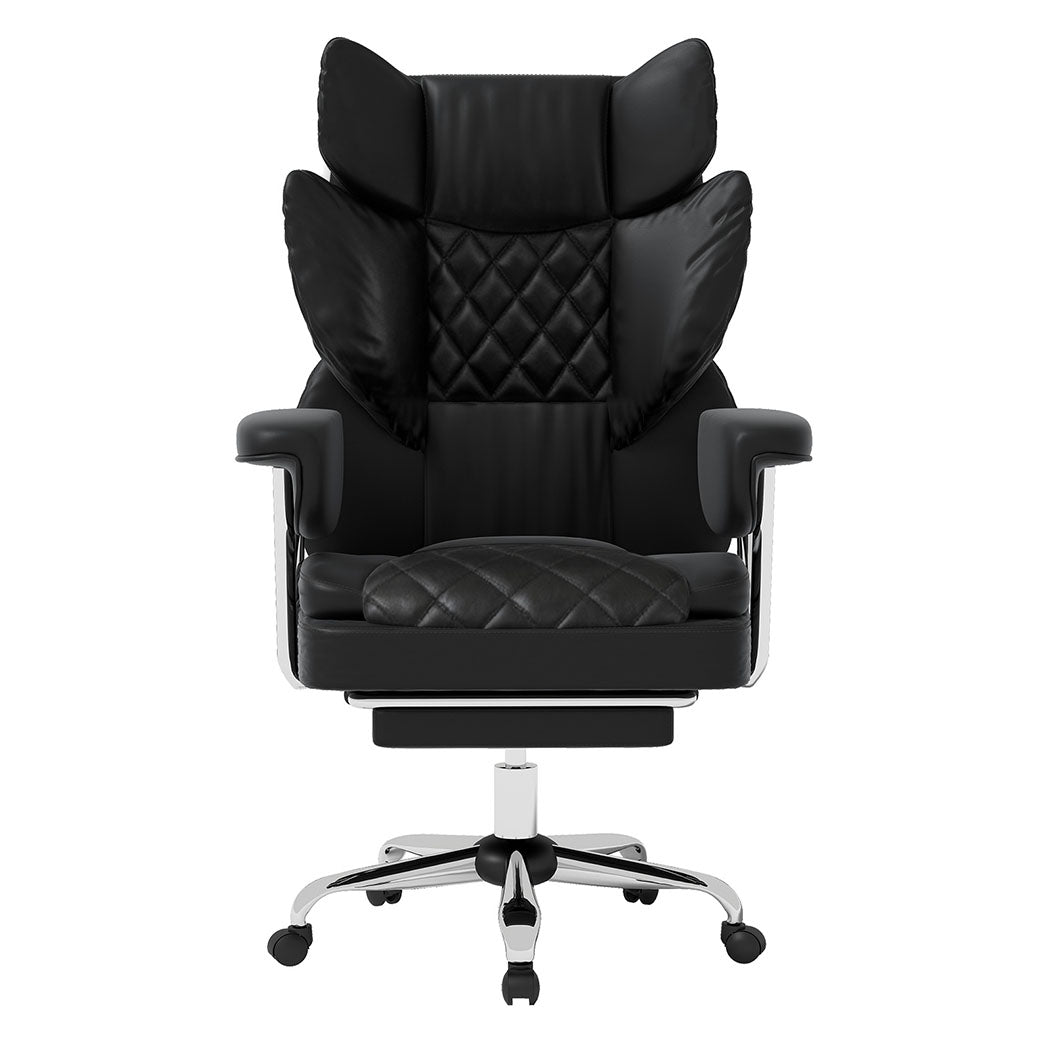 Levede Gaming Office Chair High Back PU Leather Black-2006733417676410881