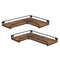 Levede Floating Shelf DIY Corner Wall Shelf 2Pcs Storage Display Rack Bedroom-2050059024665284609