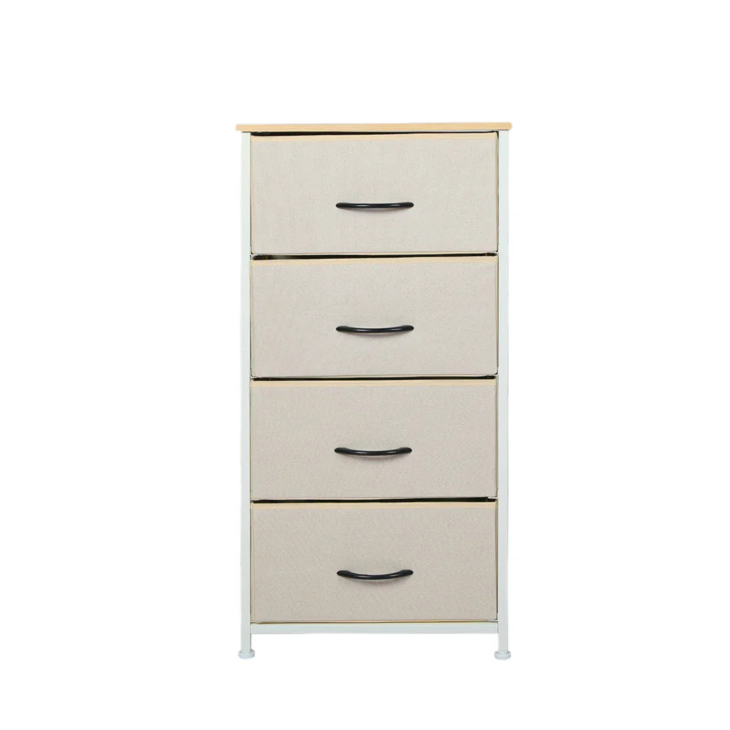 Levede Storage Cabinet Tower Chest Beige-2006733262801735681