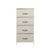 Levede Storage Cabinet Tower Chest Beige-2006733262801735681