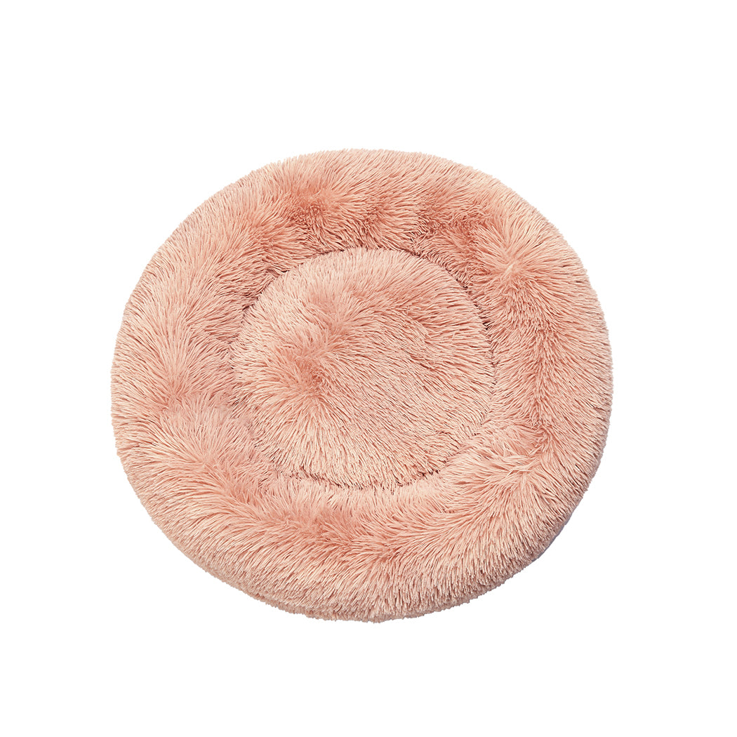 PaWz Pet Bed Cat Dog Donut Nest Calming L Pink Large-1864184308277841921
