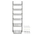 Toque Over the Door Pantry Organiser 6 Tiers Metal Hanging Storage Rack Black-2050059015542673409