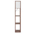 EMITTO LED Floor Lamp with Storage Shelf Brown-1864184393971666945