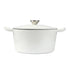 TOQUE 4L Enamel Dutch Oven Pot in White Colour-2018816786526507009