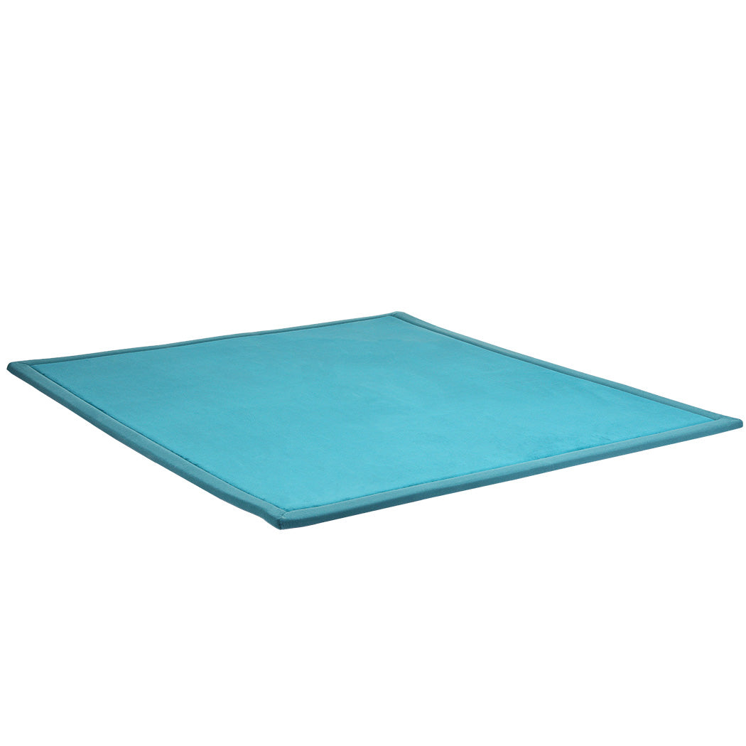 Marlow Coral Velvet Area Rugs Large Mat 150x200cm Blue-1894516802952761345