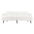 Levede Cloud Sofa 3 Seater Sherpa Fleece White