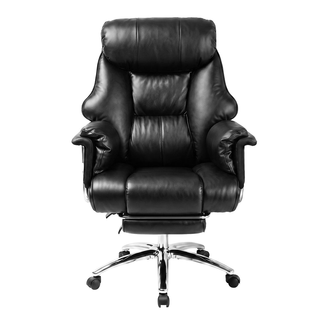 Levede Gaming Chair Ergonomic With Footrest 150°Recline for Home Office Black-2100034983728123905