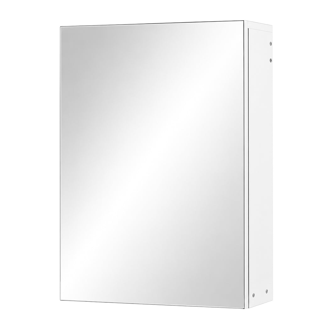 Levede Bathroom Mirror Cabinet Wall Mounted 45cm Adjustable Shelves White-2109799584778358786