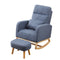 Levede Rocking Chair Ottoman Footrest With Side Pocket-1894516801098878977
