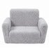 BoPeep Kids Sofa Fold Out Couch 2 In 1 Plush Toddler Lounger for Playroom Grey-2109799595259924482