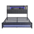 Levede Queen Bed Frame with Storage Headboard RGB LED-2006732901781213185