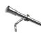 Marlow Satin Nickel Curtain Rod Steel Quiet Rail Pole Pommel Set Adjustable-2018816721514795008