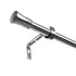 Marlow Satin Nickel Curtain Rod Steel Quiet Rail Pole Pommel Set Adjustable-2018816721514795008